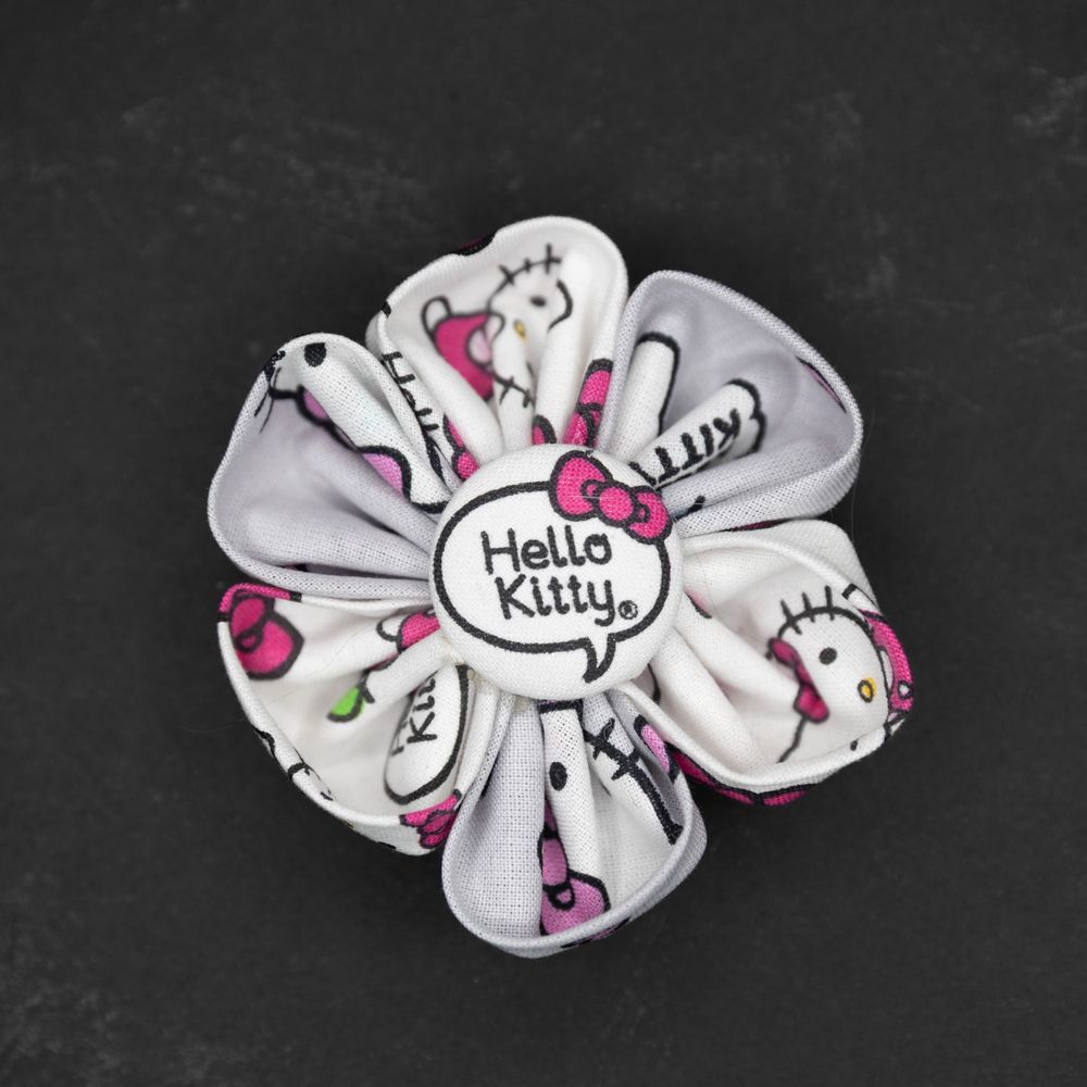 Hello Kitty fabric flower